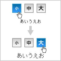 文字サイズの変更について