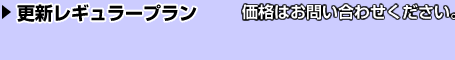 更新レギュラープラン:¥12,000/月または¥132,000/年(税別)