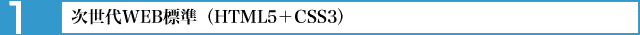 次世代WEB標準（HTML5+CSS3）
